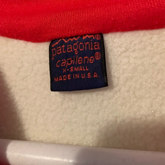 Women’s vintage Patagonia 1/4th zipup pullover red - Picture 3 of 3